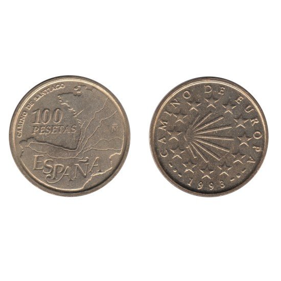 España Juan Carlos 100 pesetas JC 1993 España Juan Carlos 100 pesetas JC 1993