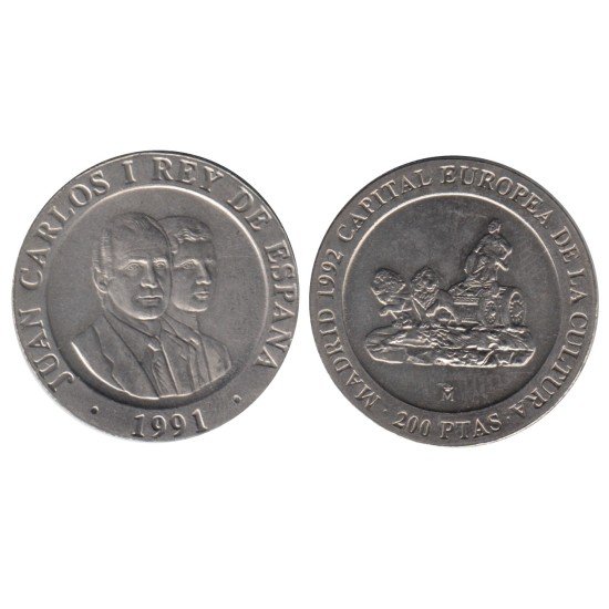 España Juan Carlos 200 Pesetas JC 1991 Madrid España Juan Carlos 200 Pesetas JC 1991 Madrid
