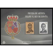 España Spain Prueba de lujo 120 2015 Felipe VI Rey de España Sello Oro España Spain Prueba de lujo 120 2015 Felipe VI Rey de España Sello Oro