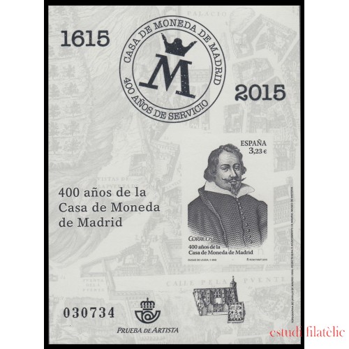 España Spain Prueba de lujo 124 2015 400 Años Casa de la Moneda de Madrid 