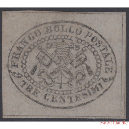 Italia Estados Pontificios Nº 13 1867 Escudo de Armas Marquilla Roig MH