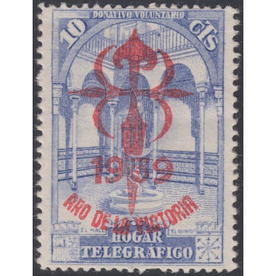 España Spain Beneficencia Huérfanos de Telégrafos 21 1939 Año de la Victoria MH España Spain Beneficencia Huérfanos de Telégrafos 21 1939 Año de la Victoria MH