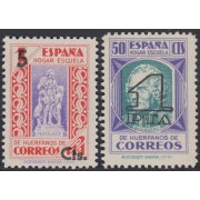 España Spain Beneficencia Huérfanos Correos 27/28 1938 Pedagogos MH