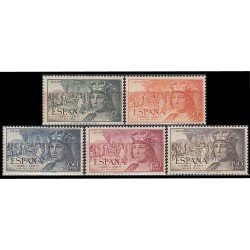 España Spain 1111/15 1952 Fernando el Católico MNH España Spain 1111/15 1952 Fernando el Católico MNH