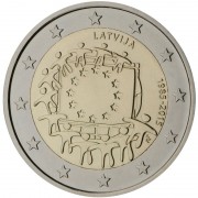 € euros conmemorativos XXX Aniversario bandera