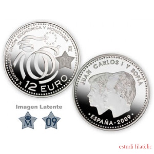 España Spain monedas Euros conmemorativos 2009 Moneda 12 euros Plata