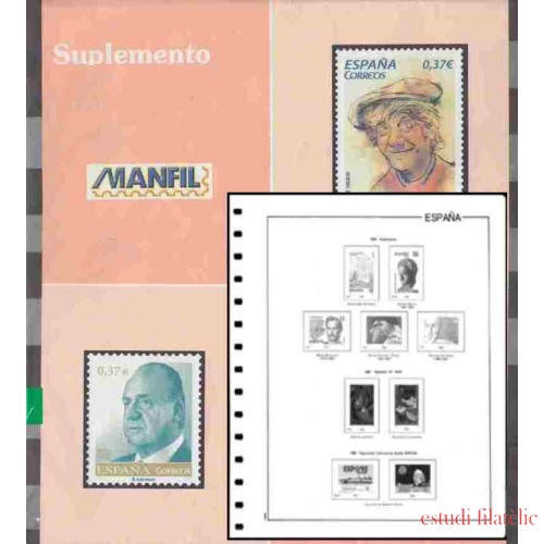 España Hojas Álbum Manfil 2000/2005  Montadas