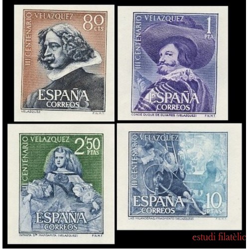 España Spain 1344/47 SH 1961 III Centenario de la Muerte de Velásquez MNH