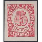 España Spain NE 30s 1938 No Emitidos No Expendidos Cifras MNH 