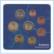 Andorra 2014 Cartera Oficial Euros € Residentes 