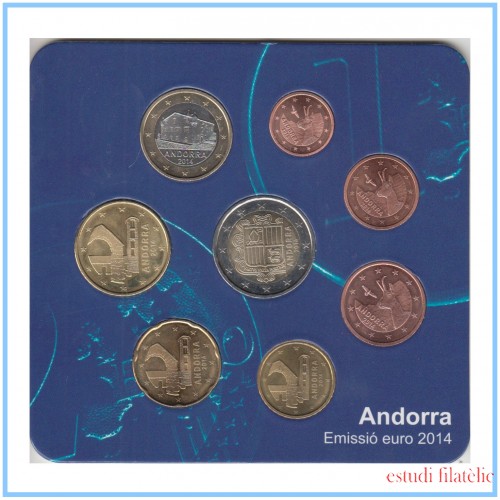Andorra 2014 Cartera Oficial Euros € Residentes 