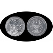 Ruanda Rwanda Onza de plata 2016 Suricato Suricata Ag 