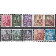 España Spain 1132/41 1954 Mariano Vírgenes MNH