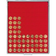 Lindner 2550 Bandeja 20 mm para monedas con 99 hoyos redondos