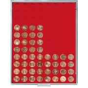 Lindner 2510 Bandeja 21,5 mm para monedas con 88 hoyos redondos 