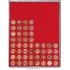 Lindner 2510 Bandeja 21,5 mm para monedas con 88 hoyos redondos 