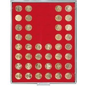 Lindner 2549 Bandeja 24,25 mm para monedas con 48 hoyos redondos