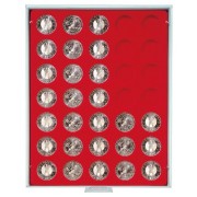 Lindner 2111 Bandeja 32,5 mm para monedas con 35 hoyos redondos