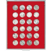 Lindner 2110 Bandeja 32,5 mm para monedas con 24 hoyos redondos