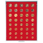 Lindner 2506 Bandeja para monedas por 6 series actual monedas €
