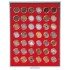 Lindner 2529 Bandeja 29,5 mm para monedas con 42 huecos redondos en cápsulas