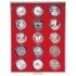 Lindner 2515 Bandeja 51 mm para monedas con  15 huecos redondos en cápsulas