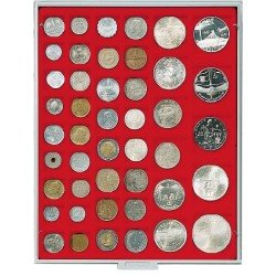 Lindner 2145 Bandeja 24,28,39 y 44 mm monedas con 45 cuadrados sueltas (SURT) Lindner 2145 Bandeja 24,28,39 y 44 mm monedas con 45 cuadrados sueltas (SURT)