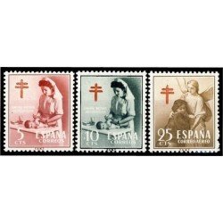 España Spain 1121/23 1953 ProTuberculosos MNH España Spain 1121/23 1953 ProTuberculosos MNH