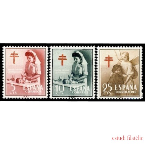 España Spain 1121/23 1953 ProTuberculosos MNH