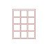 Lindner 2812 Bandeja doble 66 x 66 mm compartimentos cuadrados 12 monedas