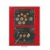 Lindner 2803 Bandeja doble 152 x 123 mm 2 monedas compartimentos rectangular