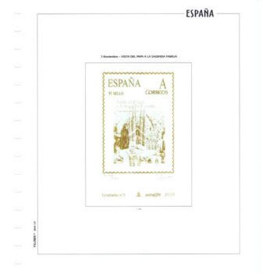 Hojas España Filober color Grabado nº3 sin montar Hojas España Filober color Grabado nº3 sin montar
