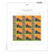 Hojas sellos España Filober color Minipliegos 2010 montadas