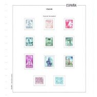 Filober Color España FLCVALEM montado con estuches Hojas sellos España Filober color Plan Sur de Valencia montadas .
