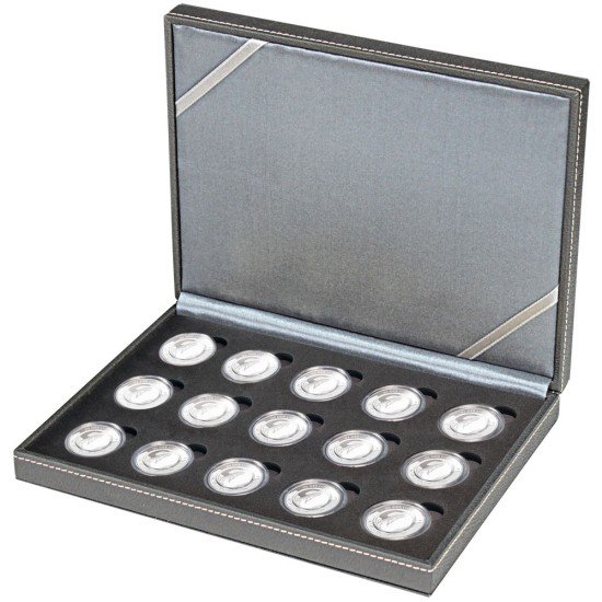 Lindner S2363-10EK Estuche Nera XM para monedas de 10 Euros