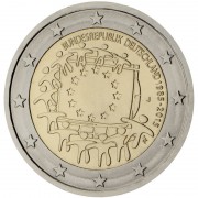Alemania 2015 2 € euros conmemorativos XXX Aniversario bandera EU ( 5 monedas )