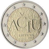 Lituania 2015 2 € euros conmemorativos Idioma lituano
