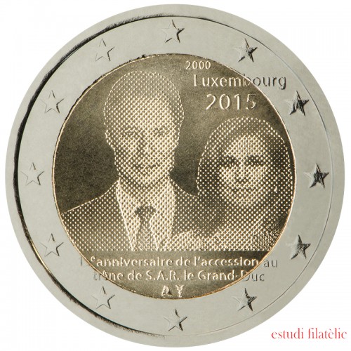 Luxemburgo 2015 2 € euros conmemorativos Entronización Duque Enrique
