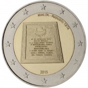 Malta 2015 2 € euros conmemorativos República de Malta 1974