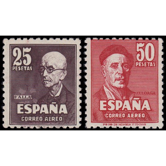 España Spain 1015/16 1947 Falla y Zuloaga MNH España Spain 1015/16 1947 Falla y Zuloaga MNH