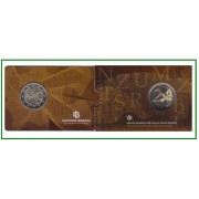 Lituania 2015 Cartera Oficial Coin Card Moneda 2 € conm Idioma lituano 