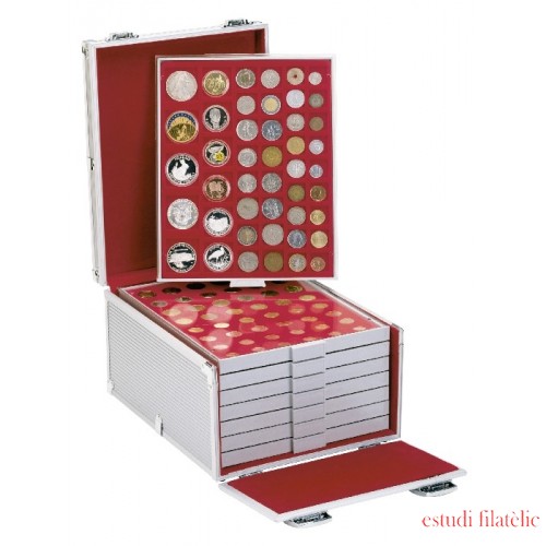 Lindner 2358 Maletín de aluminio para bandejas, 260 x 340 x 200 mm 