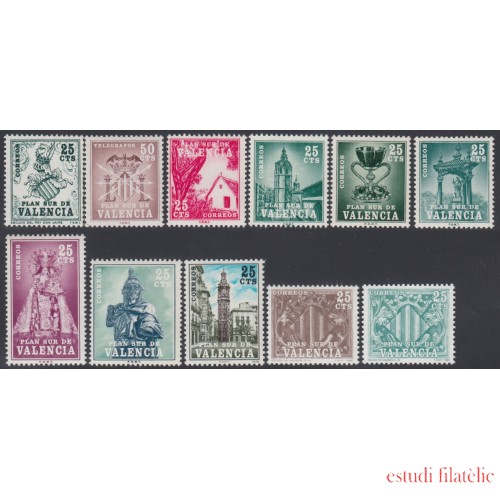 España Spain Plan Sur Valencia Serie completa 11 valores
