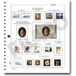 Filabo hojas álbum de sellos de ALAND montado con protectores 2009 Filabo hojas álbum de sellos de ALAND montado con protectores 2009