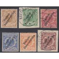 África Sudoccidental Colonia Alemana Germany Nº 7/12 Aguila Eagle Usados y MH África Sudoccidental Colonia Alemana Germany Nº 7/12 Aguila Eagle Usados y MH