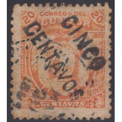 Ecuador 67 1896 Escudo de armas usado Ecuador 67 1896 Escudo de armas usado