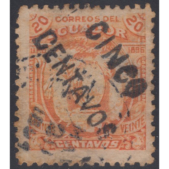 Ecuador 67 1896 Escudo de armas usado Ecuador 67 1896 Escudo de armas usado