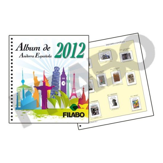 Filabo hojas álbum de sellos de Andorra Española sin protectores 2006 Filabo hojas álbum de sellos de Andorra Española sin protectores 2006