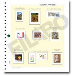 Filabo hojas de andorra francesa montado con protectores 1977 Filabo hojas de andorra francesa montado con protectores 1977