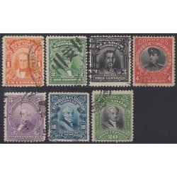 Ecuador 189/95 1915 - 1917 Serie corriente Usados Ecuador 189/95 1915 - 1917 Serie corriente Usados